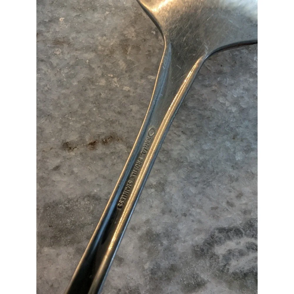 Oneida MORNING BLOSSOM Stainless Flatware Serving Spoon And Fork‎